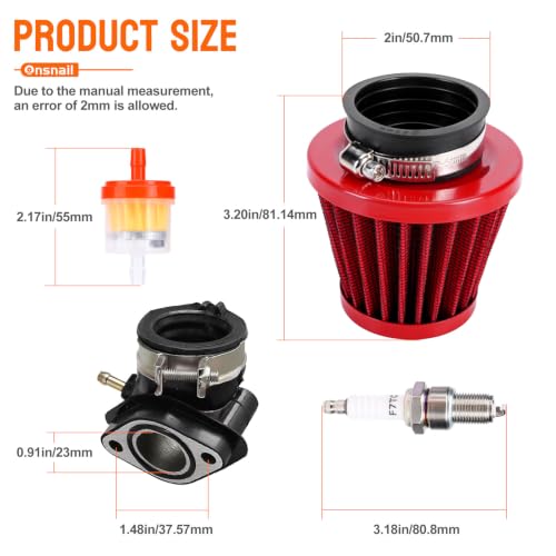 Image of 150cc gy6 carburetor PD24J for 4 Stroke Engines 125cc 150cc 152QMJ 157QMI 24mm for Motorcycle Scooter ATV Go Kart with Electric Choke Intake Manifold