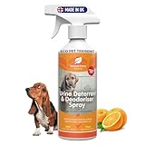 Eco Urine Deterrent & Deodoriser Spray Urine Stop for Cat Dog Repellent Stop Cats Dogs Repeat Marking Indoors Outdoors 100% Natural Enzyme Urine Destroyer 500ml
