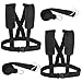 2-Pack Exercise Sled Harness, Resistance Training Rope Kit for Football & Running, Adjustable Padded Shoulder Strap, Tire Pulling Fitness Equipment
