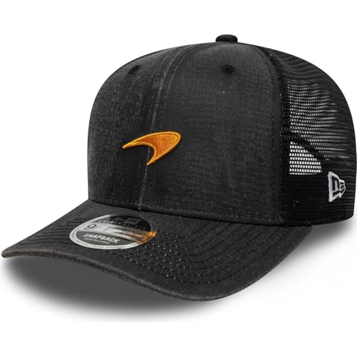 New Era McLaren Racing F1 9Fifty Washed Trucker Hat Black - M/L