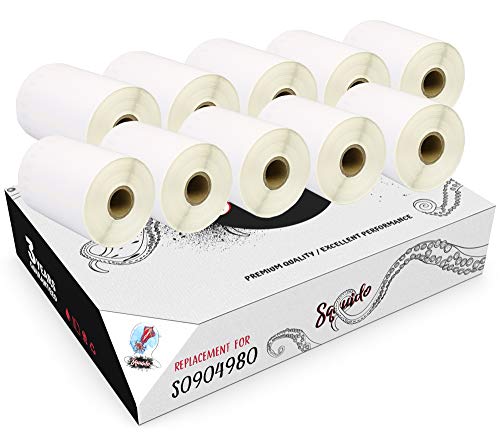 Squuido 10 rouleaux S0904980 Étiquettes compatibles avec Dymo LabelWriter 4XL Cover