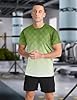 APTRO Men’s T-Shirts Gym T Shirts for Men Moisture Wicking Athletic Breathable Running Tops Quick Dry Short Sleeve T-Shirt Gradient Army Green XXL #1