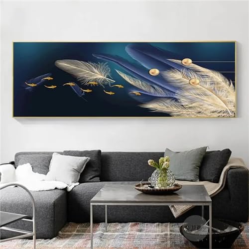 Loisirs Créatifs Adultes Diamond Painting Poisson 5D grand format 50x150cm