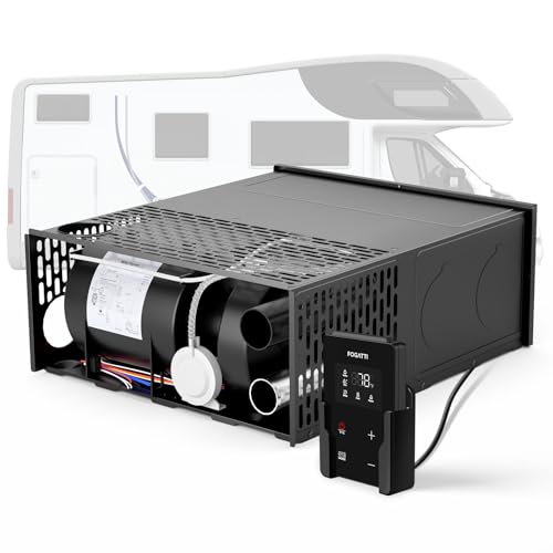 Image of FOGATTI Camper Furnace 35,000 BTU for Camper, Motorhome, RV Owners | Anti-explosion Ignition Procedure, Easy Installation for Motorhome & Travel Trailer,Cold Weather Camping,Winter RV Living