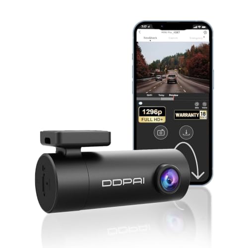 Image of DDPAI Dash Cam for Car, 2K Resolution, with 3MP Camera | Emergency Accident Lock | Wi-Fi & App Control | Night Vision | 140 Wide Angle | Car Dashcam with G-Sensor | Built-in Super Capacitor