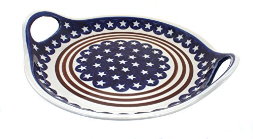 Blue Stars & Stripes Round Serving Tray image
