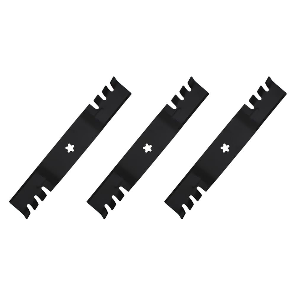 3 Pack of Replacement Toothed Mulching Blades Fits Husqvarna 532 18 72-55