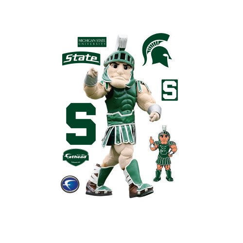 Fathead NCAA Michigan State Spartans Michigan State Mascot - Sparty