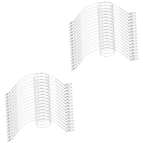 GANAZONO 2sets Professional Sea Fishing Wire Fishing Line Swivels Thin Wire Leader Small 24pcs*2