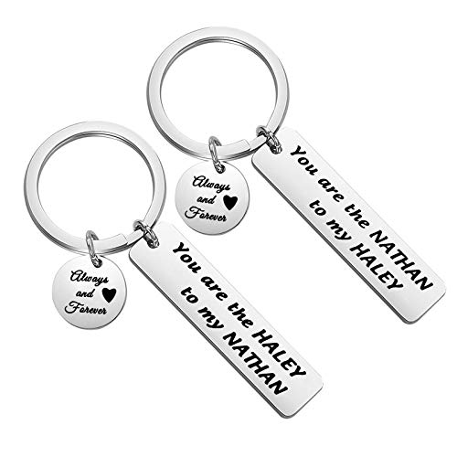 Porte-clés One Tree Hill cadeau couple romantique pour Saint-Valentin