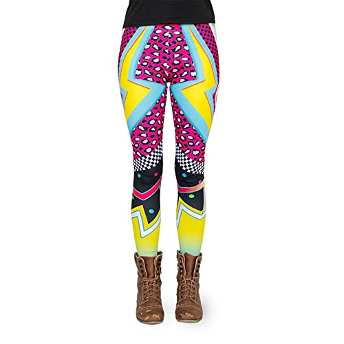 Preisvergleich Produktbild cosey - Bedruckte Bunte Leggins (Einheitsgröße) - Design 80 Disco