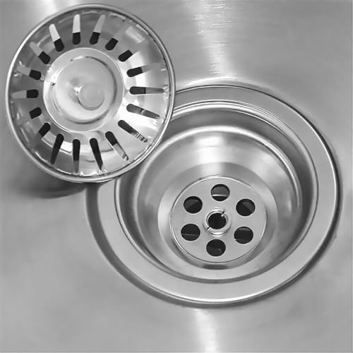 Colador para fregadero de cocina 4 piezas acero inoxidable 82mm miniatura 7