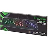 Clavier Mécanique ZD tradin - Clavier Gamer battletron mécanique a éclairage LED RGB avec système Anti-ghosting, câble USB-C en Nylon tressé,104 Touches,AZERTY, Noir pour PC, Mac, Linux, ...