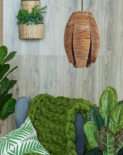 Lámpara colgante E27 estilo africano boho para salón Eglo Mongu 1 4