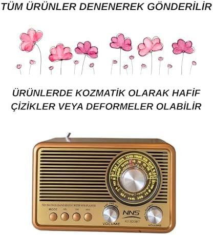 Retro - Sılver Nostaljik Radyo Bluetootlu Mini Kibar Fm Radyo (Kılcal Çizikler - Hafif Defolu) - Görsel 2