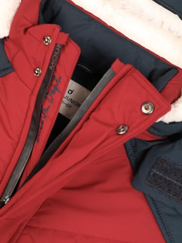 Image of Boys Winter Wear Hooded Puffer Jacket For Kids King red 14-16 Years