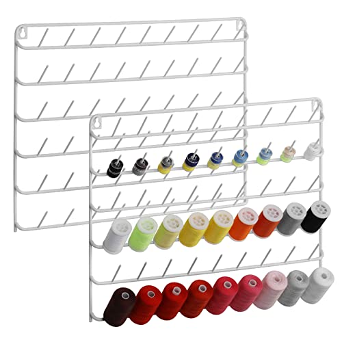 YBING Thread Holder Wall Mount 54 Spools Sewing...