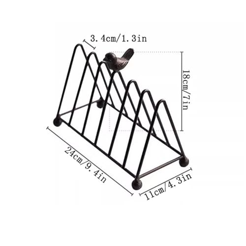 Estantería de escritorio triangular para organizar tus CD y decorar con pájaros 4