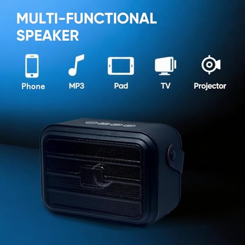 Portable Bluetooth Speaker, Dark Black | Large Volume, Wide Sound Field, TWS Wireless Pairing, Long Battery Life, Bluetooth 5.3 — view 4