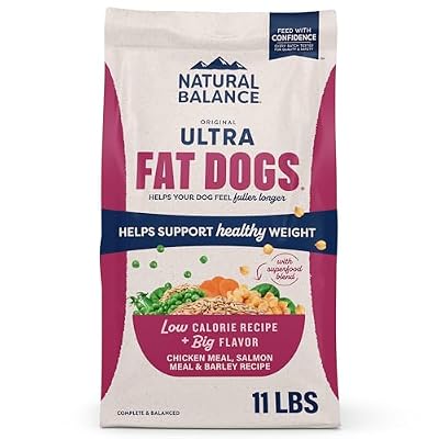Natural Balance Fat Dogs, Chicken Meal, Salmon Meal & Barley, 11 lb