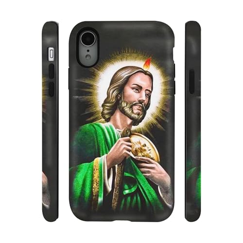qizjio San Judas Phone Case, Shockproof Protective Cover for iPhone XR