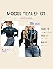 JOHN MOON Women's Embroidered Western Long Sleeve Buttons Down Shirts Collared Retro Casual Blouses Shirts, Black, XXL #4