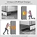 KVRG Appliance Rollers Heavy Duty,Newest Extendable Appliance Sliders,Liftable Washing Machine Base,Easily Move Washer and Dryer Machines,Refrigerators,Furniture-White
