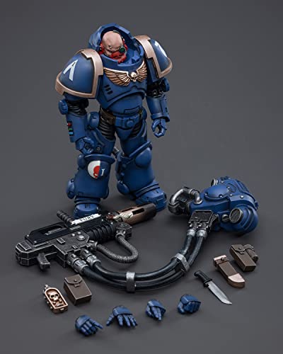 Pipigirl Joytoy × Warhammer 40K Genuine License 1/18 Soldier, Ultramarines Primaris Eradicator, 4Inch Army Military Extreme Warrior Models Action Figures Kits (01) #TOP5