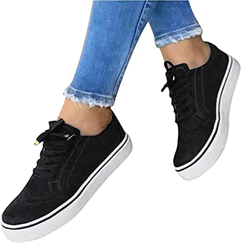 Ladmiple Loafers For Women Comfort Platform Women's Low Top Sneakers Slip On Canvas Shoes Fashion Dressy Casual Summer Comfortable Non Slip Walking Flats Loafers