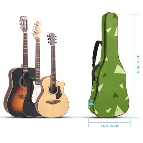 Housse pour guitare acoustique imperméable imprimé géométrique multicolore