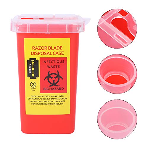 Minkissy IBIZA30MXS344HYC10A0 Blade Dispenser Case Razor Blade Disposal Case Barber Shop Storage Bank Container thumb #2