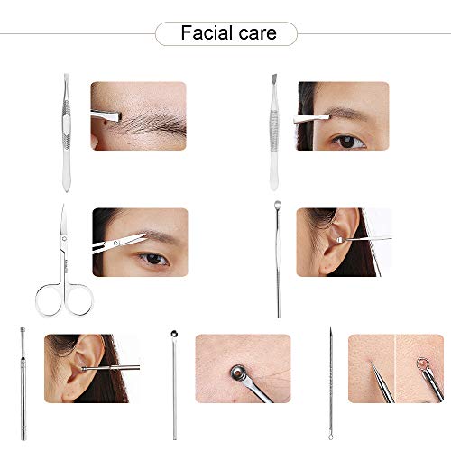 Set de manicura y pedicura 21 piezas acero inoxidable miniatura 4