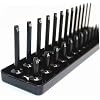 VICASKY Socket Holder Kit 3 Piece Long Sleeve Socket Organizer 1/4 3/8 1/2 Size Trays Keep Your Tools Tidy