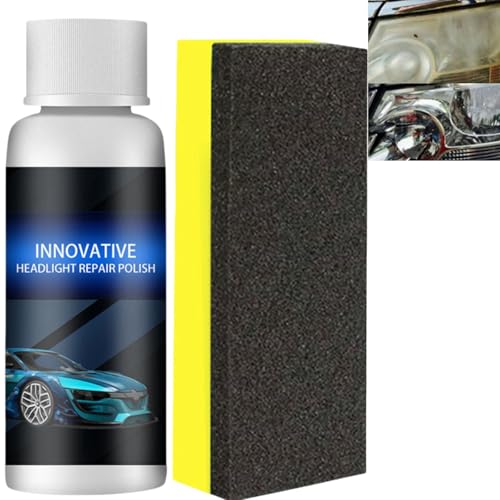 Headlight Restoration Kit with Repair Fluid