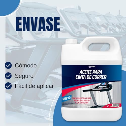 Plantawa Aceite para Cintas de Correr 5L | Lubricante Silicona Cinta Correr. Ideal para Gimnasios, Cintas Domésticas. Aplicación Precisa. Apto para todas las cintas de correr. - imagen 5