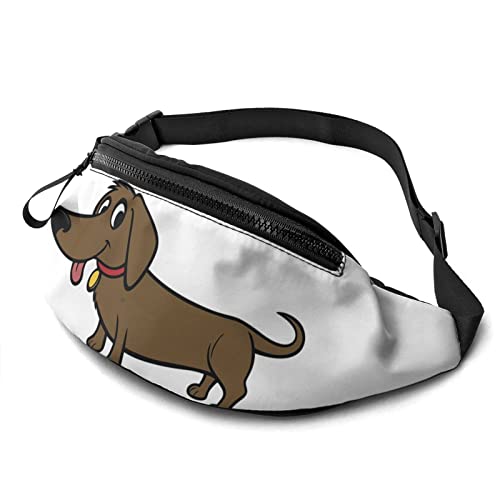 MGCEDLTD Gürteltasche mit Dackel, für Herren und Damen, verstellbare Hüfttasche mit Kopfhörer-Hüfttasche, siehe abbildung, As Shown Cover