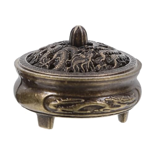 Cabilock Quemador De Incienso Mini Aromaterapia Pequeño Soporte De Incienso De Metal para Hogar Interior Decoración Fragancia Compacta