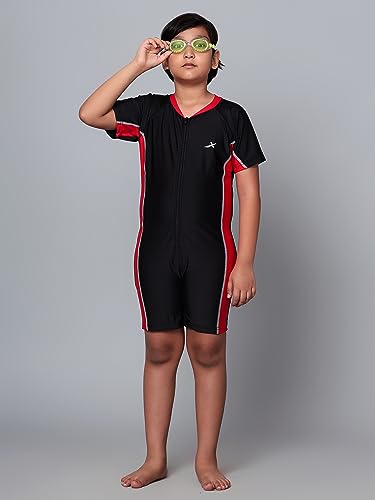 Image of VECTOR X Zaggar Swimming /Cycling Suit Self Design Boys & Girls Swim-Dress Swimsuit
