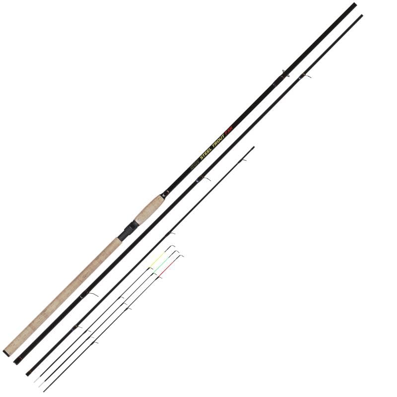 FTM Steel Trout FXR 3,60m 6-25g - Forellenrute zum Sbirolinoangeln, Sbirolinorute zum Forellenfischen, Angelrute für Forelle, Schlepprute für Sbirolinos & Bombarden