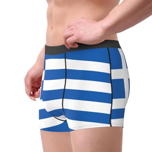 WURTON Greek flag Print Men's Boxer Briefs Comfortable Bamboo Viscose Underwear Trunks Underwear4