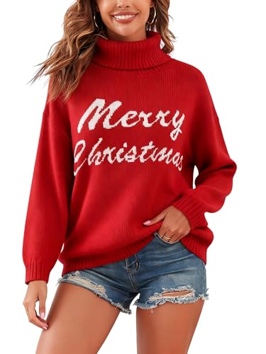 Image of ZAFUL Flower Crochet Turtleneck Sweater for Women Pullover Puff Long Sleeve Boho Knit Sweaters Trendy Knitwear Tops