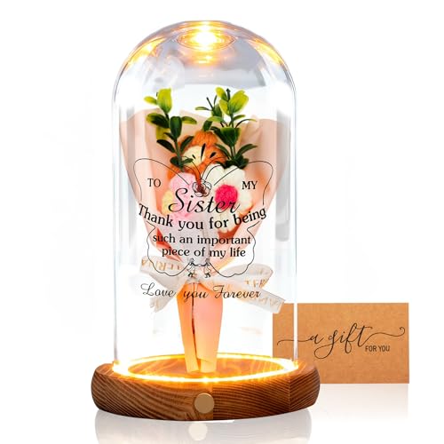 Sister Gifts-Bell Jar Night Lights with Warm...