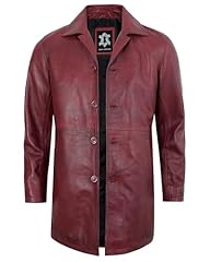Super - Maroon Leather Coat
