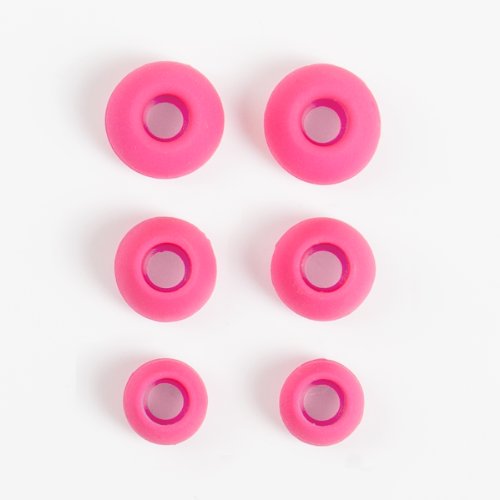 Chic Tangle Free Arts Earbud Headphones With Microphone, Pink Shock #TOP6