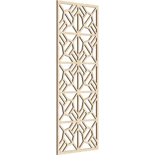 Image of Auburn Decorative Pierced Fretwork Wood Wall Panels, 17 3 /8 inchW x 44 3 /8 inchH x 1 /4 inchT, Birch