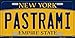 Produktbild TammieLove Nummernschild Pastrami New York State Hintergrund, Neuheit Nummernschild, 15 x 30 cm