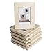 Wallniture Logan Wooden Picture Frames 4x6, Unfinished Wood for Kids Arts and Crafts and DIY Projects, Set of 10