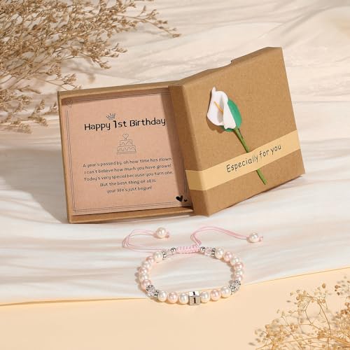 Image of MIXJOY Happy Birthday Gifts for Women, Birthday Braided Beads Bracelet Gifts for Turning Age Daughter Granddaughter Niece