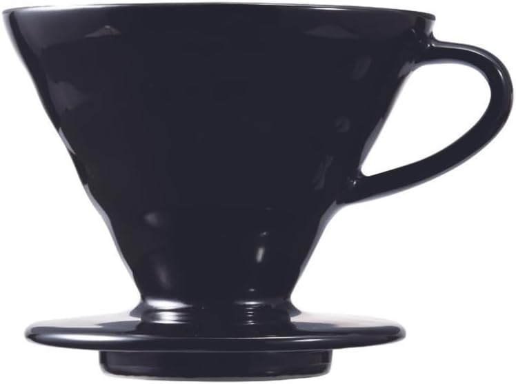 HARIO Dripper Black V60 Transparent Dripper 02, [粕谷 Model] KDC – 02 – B