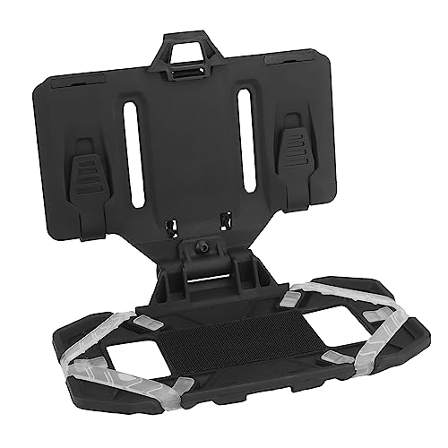 Tenoburian Tablero para Colgar de navegación para teléfono Plegable táctico, Soporte para teléfono con Chaleco MOLLE para Juego de Caza Airsoft al Aire Libre (Negro, M)